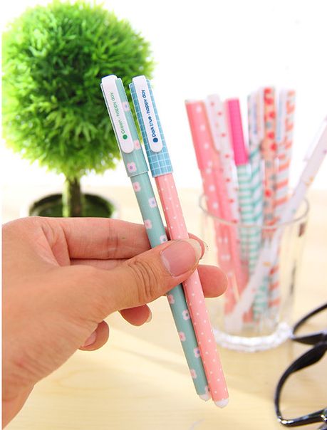 Color Gel Pen Kawaii Stationery Korean Flower Canetas Escolar Papelaria Gift Office Material School Supplies G715