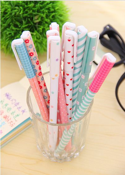 Color Gel Pen Kawaii Stationery Korean Flower Canetas Escolar Papelaria Gift Office Material School Supplies G715