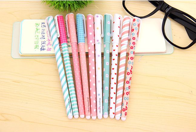 Color Gel Pen Kawaii Stationery Korean Flower Canetas Escolar Papelaria Gift Office Material School Supplies G715