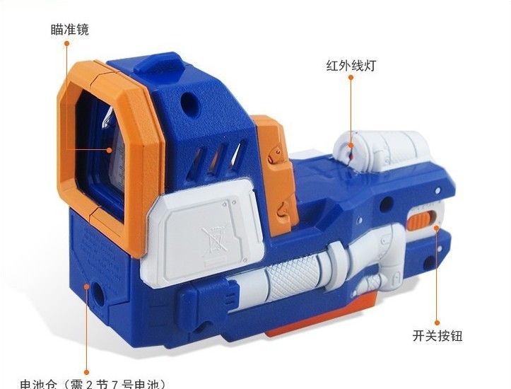 With Package !Free Nerf N-strike Elite Soft bullet toy gun Elite PINPOINT SIGHT for nerf