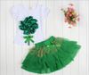 GXR Abbigliamento per bambini Estate Manica corta 3D Fiore Tshirt + Gonna Tutu 2 pezzi Vestito per bambina 2-5 anni Set per bambini Abbigliamento per bambini GX149