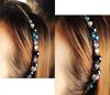 Gratis frakt Kvinnor Crystal Hair Band Hair Clip Hårslinga Färgglada Noble Crystal Headband Hairpin Smycken Mode Hårtillbehör