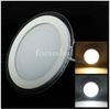 20% OFF-Glass yta 9W 15W 18W LED Panel Light SMD5730 Downlights Runda Fixtur tak ner Lampor Lampor + Strömförsörjning + Dimbar / Non CE Saa