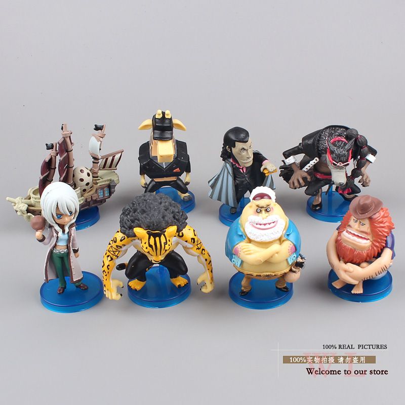 2021 Anime One Piece CP9 Rob Lucci Ecki Jyabura Mini PVC Action Figures