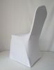 White Spandex Bruiloft Chair Covers Lycra voor Banket Veel kleur Plain Flexibele KD1