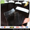 20 pièces couleur naturelle colle peau cheveux trame bande dans les extensions de cheveux humains droites cheveux indiens tisse 18-24 bellahair