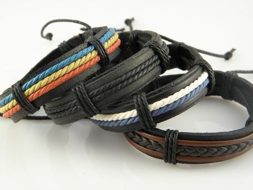 Stylish Genuine Leather Braid bracelets charm Wristband Hemp Bracelet Men's Handmade women New Arrival xmas gifts 