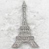 Gros mode broche strass tour Eiffel Paris broche broches pendentif en 6 couleurs C101326