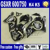 FAIRING KIT FÖR SUZUKI GSXR 600 750 2004 2005 K4 Fairings GSX-R600 04 GSX-R750 05 Vit Röd Lucky Strike Motobike Sets FB95