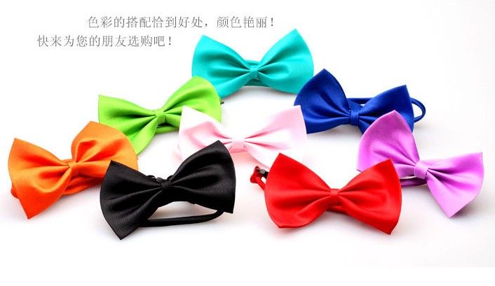 Hot Sales Dog Neck Tie Dog Bow Tie Cat Tie Supplies Pet Headdress adjustable bow tie