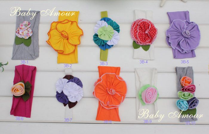 Top bébé au crochet fleur cheveux clips pince bandeau barrette casquettes bébé coiffe capuche fleur cheveux arc