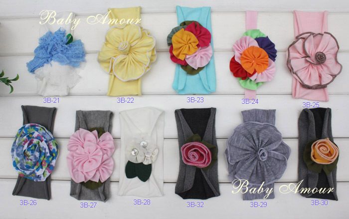 Top bébé au crochet fleur cheveux clips pince bandeau barrette casquettes bébé coiffe capuche fleur cheveux arc