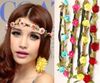 Moda noiva boêmio flor headband festival floral guirlanda de cabelo faixa de cabelo headwear acessórios para o cabelo para as mulheres 10 pçs / lote