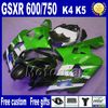 Niestandardowy Bodykit Bodykit na 2004 2005 Suzuki K4 GSX-R600 / 750 GSXR 600 R750 04 05 Purpurowe czarne wróżki Zestaw nadwozia FR49 + 7 prezentów