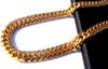 헤비 남성 24K Real Solid Gold Finish Deich Miami Cuban Link Neck Link Chain2559