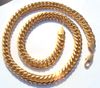 Tunga män 24K REAL SOLID GOLD FINANCE THICH MIAMI CUBAN LINK NECKLACE CHAIN2559