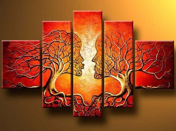 2018 our love huge 100 handmade modern canvas painting large wall