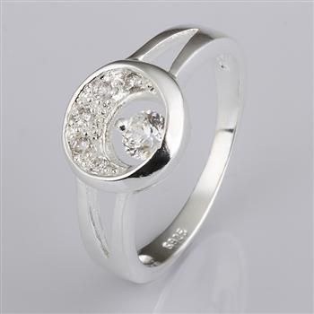 Gemengde 20 Stijl 925 Silver Zirkoon Ring Trouwring Het beste feestgeschenk