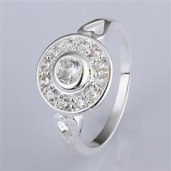 Gemengde 20 Stijl 925 Silver Zirkoon Ring Trouwring Het beste feestgeschenk