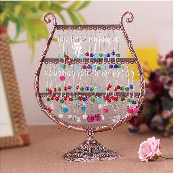 2019 Vintage Aesthetic Earring Rack Jewelry Holder Display Rack Hanging