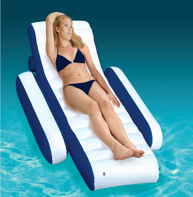 Water Inflatable Chaise Lounge Sofa Inflatable Floating Row Inflatable