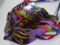Hot Sales Stock Verkoop Mode Masker Goud Glanzende Partij Masker Bruiloft Props Masquerade Mardi Gras Mask