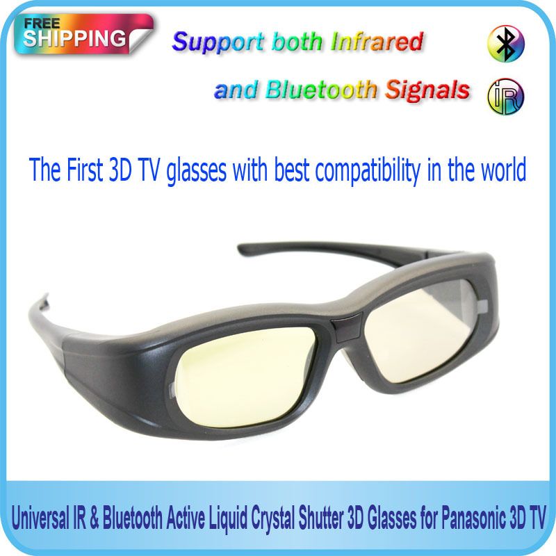 2020 !!Brand Universal IR \u0026 Bluetooth Active Liquid Crystal Shutter 3D Glasses For Panasonic 3D ...