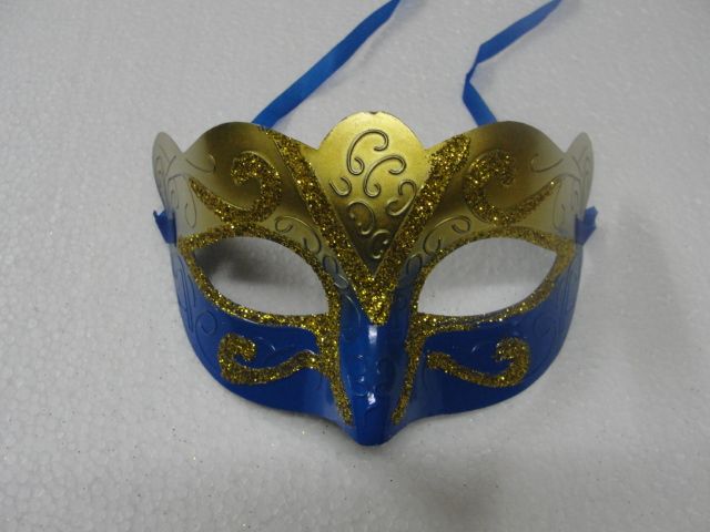 2014 varmförsäljning mode målade mask guld lysande pläterad part mask bröllop rekvisita masquerade mardi gras mask