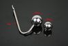 Unisex Stainless Steel Anal Hook Replaceable 2 Ball Butt Anus Plug Truss Up Bondage Devices Adult BDSM Sex Toy For Male Female A504234521