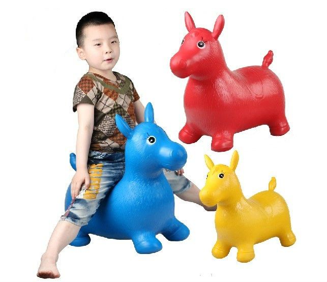 2018 Large Inflatable Horse Jumping Horse With Inflator Children's Ride
