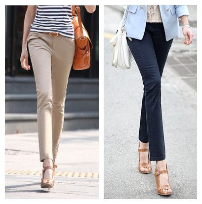 how womens slim fit dress pants to work