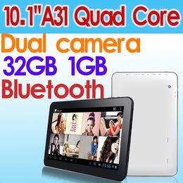 -10-дюймовый Quad ядро a31s HDMI и ОС Android 4.4 Bluetooth планшетный ПК 1 ГБ 32 ГБ 1,5 ГГц WiFi двойной веб-камера 10,1-дюймовый планшет с ОС Android новый в наличии