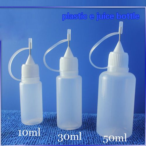 Tom plastflaska med metallspetsar 5 ml 10 ml 15 ml 20 ml 30 ml dropparflaska med nållock för flytande ögonsaft