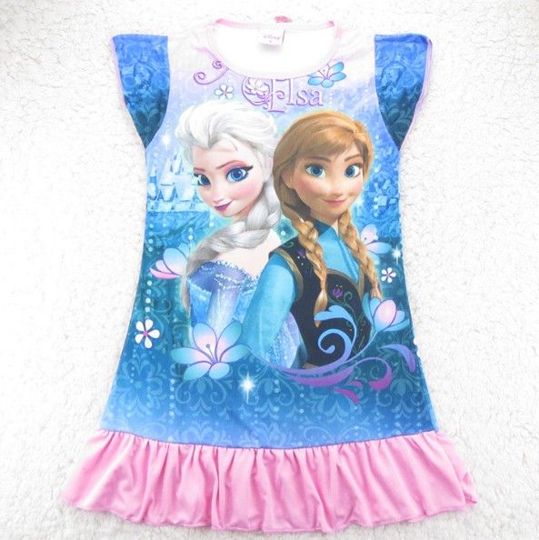 Compra Vestido Calientes Frozen Pijamas Dress Congelados Girls Pijamas ELSA  ANNA Princesa Dress Kids Soft Beach Pijamas Casual Barato | Entrega Rápida  Y Calidad | Es.Dhgate