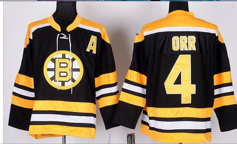 black and yellow hockey jersey
