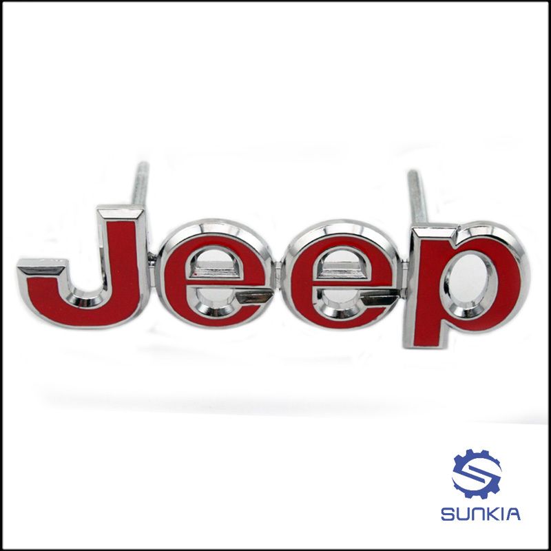 3D aleación del metal Jeep Frente del logotipo del emblema de la capilla  Grille envío Insignia