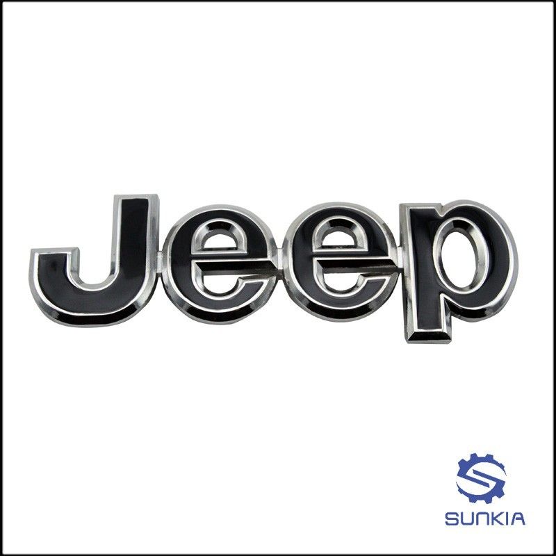 2021 3D Metal Alloy Jeep Logo Front Hood Emblem Grille Badge Auto ...
