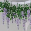 2017 Hot Sale Silk Flower Artificial Flower Wisteria Vine Rattan för Alla hjärtans dag Hem Garden Hotell Bröllopsdekoration