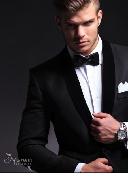 2014 Hot Sale Pure Black Mens Dress Groom Tuxedos Best Man Peak Lapel ...