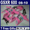 Low price Fairing kit for SUZUKI 08 09 10 GSX-R 600/750 2008 2009 2010 GSX-R750 GSX-R600 white blue black fairings