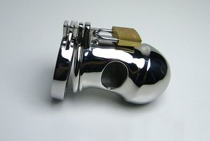 Ultimo design malechastity la curva castità piccola e bella testa di zucca Male Chastity Art Device con tubi di castità con anello antiscivolo