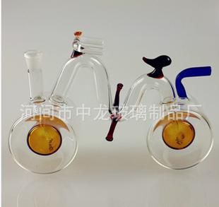 Acrylic water pipes of a classic double glass filter smoking set