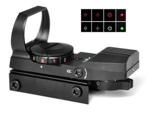 cazar alcance de la vista holográfica al por mayor-Caza táctica mm holográfica x22x33 Reflex rojo verde punto vista alcance