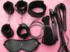 Sex 7in1 BDSM Gear Sex Bondage Restraint Kit PU Slave Wrist Ankle Cuffs Collar Whip Rope Blindfold Mouth Ball Gag Toys JD11656609078
