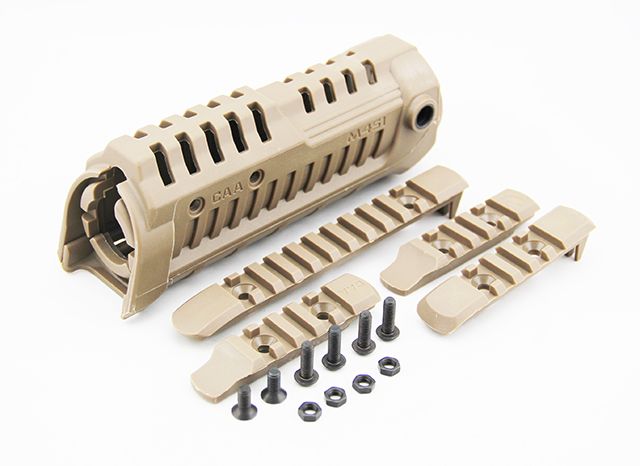 

Tactical CAA M4S1 Handguard with Extra Rail Dark Earth