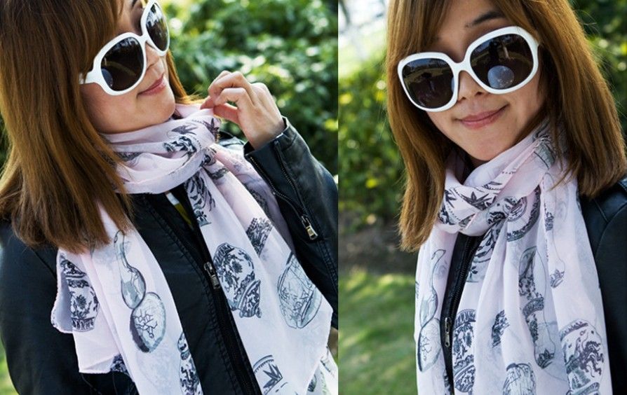 

NEW chiffon ladies scarves scarf size 120*50cm 12pcs/lot #2709