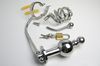 Stylish Male chasity Stainless Steel Anal plug male chasity devices with Adjustable Anal plug Butt beads fetish sex toys cage de chastete