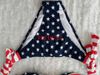 Hot Sexy Summer Women USA Drapeau bikini Étoiles Rayures Rembourré Bandeau Torsadé Maillots De Bain AMÉRICAIN, 100 ensembles / lot