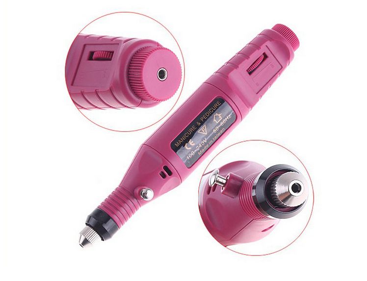 Portable Manicure Pedicure Set Pen Shape Electric Nail Drill Machine Art Salon Manicure File Polish Tool Manicure Kits6 Bits6876446