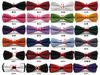 Gratis DHL FedEx frakt varm försäljning! Mens Bow Slips Mäns Slipsar Bröllop Bowtie Mäns Silk Bow Tie 24 Färger för val, 110pcs / Lot